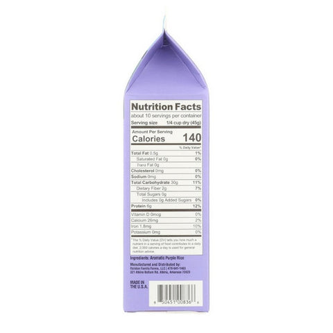 Ralston Family Farms, Rice Purple, 16 Oz(Case Of 6)