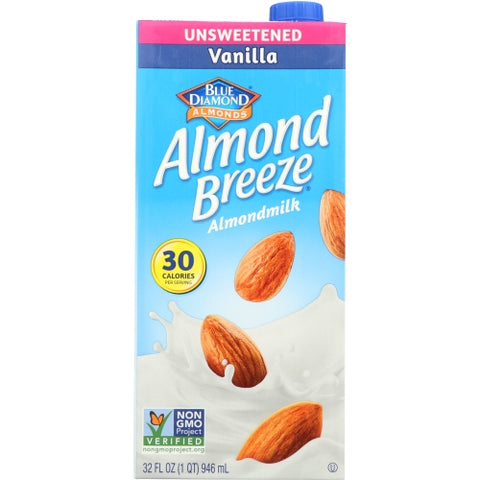 Bev Almond Brze Vnla Unswtn Case of 12 X 32 Oz by Blue Diamond