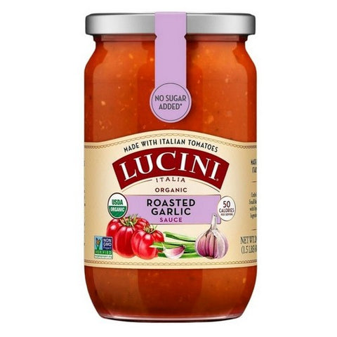 Lucini, Tuscan Marinara With Roasted Garlic Tomato Sauce, 24 Oz(Case Of 6)