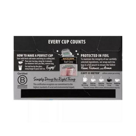 Bigelow, Earl Grey Balck Tea, 1.18 Oz(Case Of 6)