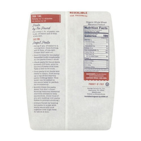 Delallo, Pasta Whlwht Shell, Case of 8 X 16 Oz