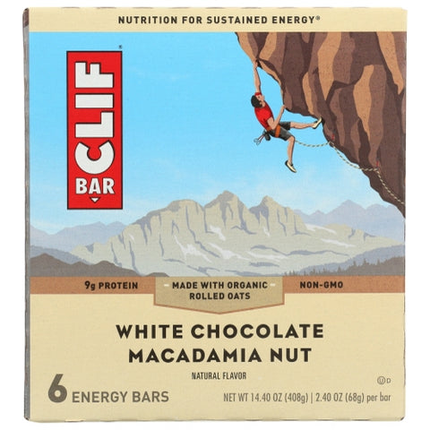 Clif Bar, Bar Choc Wht Macadma 6Pc, 14.4 Oz(Case Of 9)