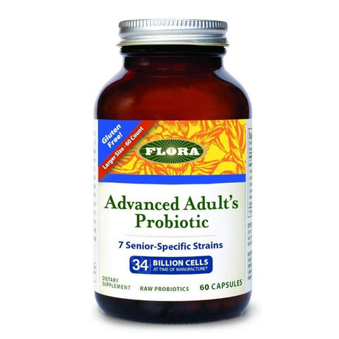 Flora, Adavanced Adult's Probiotic, 60 Caps