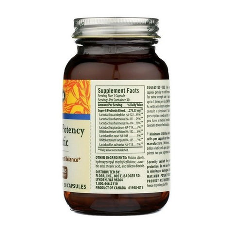 Flora, Super 8 Hi-Potency Prodbitoc, 30 Caps