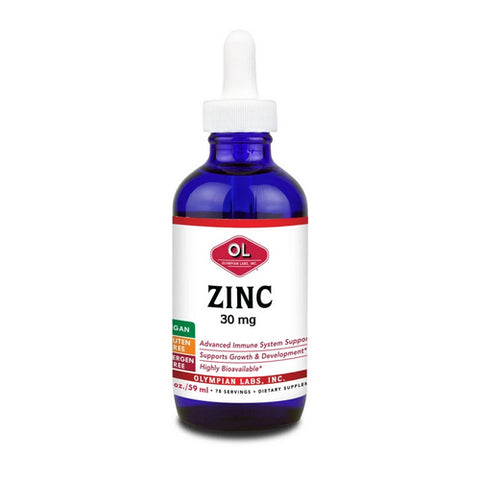 Olympian Labs, Liquid Zinc Concentrate With Ionic Trace Minerals, 30 Mg, 2 Oz