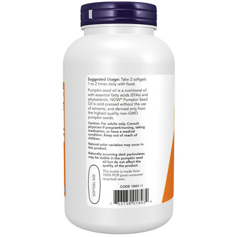 Now Foods, Pumpkin Seed Oil, 1000 mg 200 Softgels