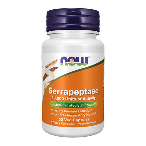 Now Foods, Serrapeptase, 60,000 Units, 60 Veg Caps
