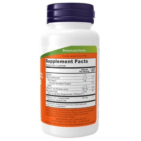 Now Foods, Sambucus Zinc-C, 60 Lozenges
