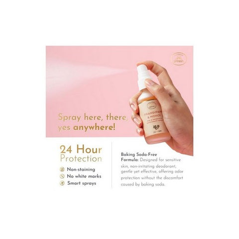 Honestly pHresh, Prebiotic Deodorant Spray Frangipani And Monoi, 2 Oz