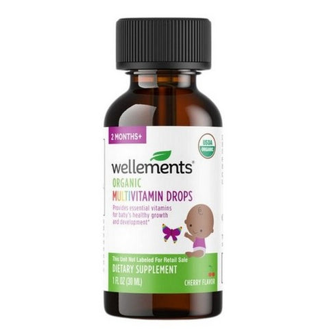 Wellements, Organic Multivitamin Drops, 1 Oz