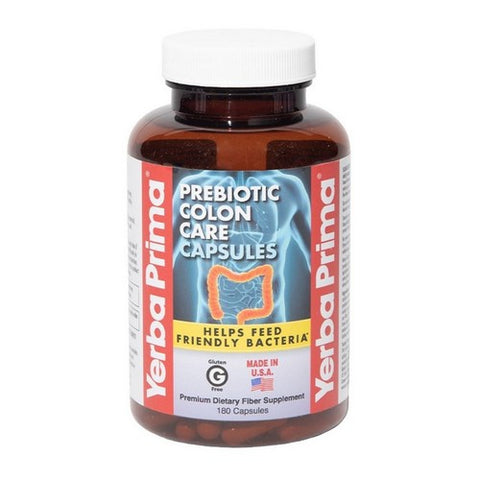 Yerba Prima, Prebiotic Colon Care Caps, 625 mg, 180 Caps