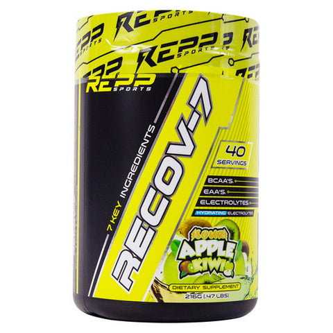 Repp Sports, Recov-7 Sour Apple Kiwi, 40 Servings