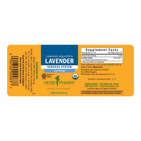 Herb Pharm, Lavender, 1 Oz