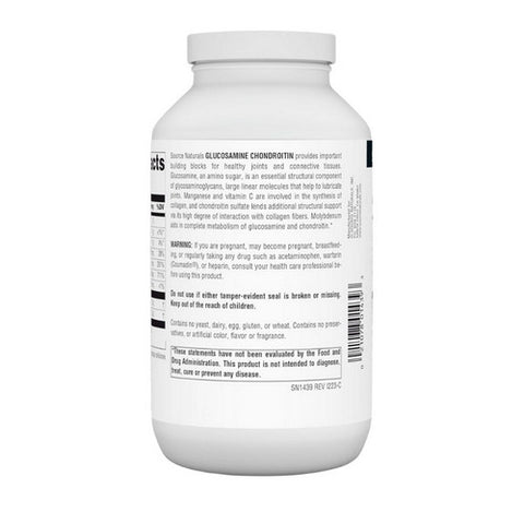 Source Naturals, Glucosamine Chondroitin, Extra Strength 240 Tabs