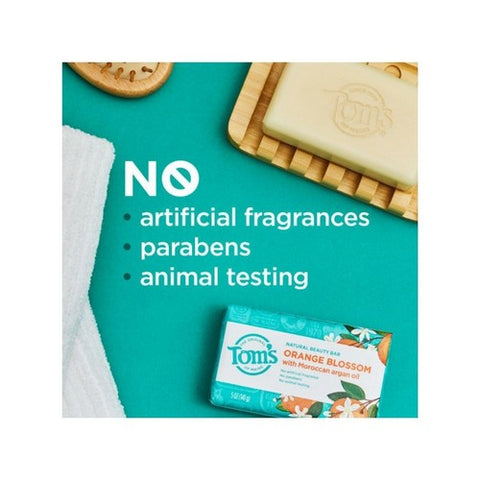 Tom's Of Maine, Orange Blossom Natural Beauty Bar Soap, 5 Oz (Case of 3) Tom's Of Maine