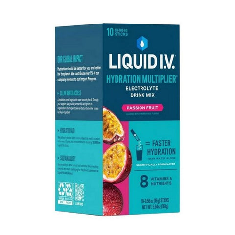 Liquid I.V, Hydration Multiplier Electrolyte Drink Mix Passion Fruit, 5.65 Oz