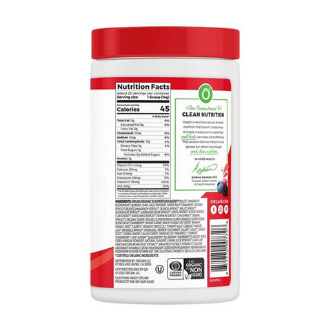 Orgain, Organic Superfoods + Immunity Apple, 9.9 Oz