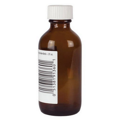Aura Cacia, Amber Bottle With Writable Label, 2 Oz
