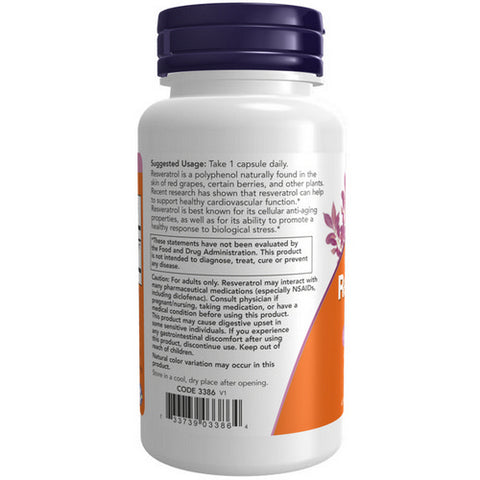 Now Foods, Resveratrol, 350 mg, 60 Veg Caps