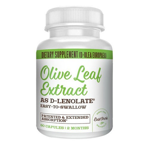 East Park Naturals, Olive Leaf d-Lenolate, 120 mg, 60 Caps