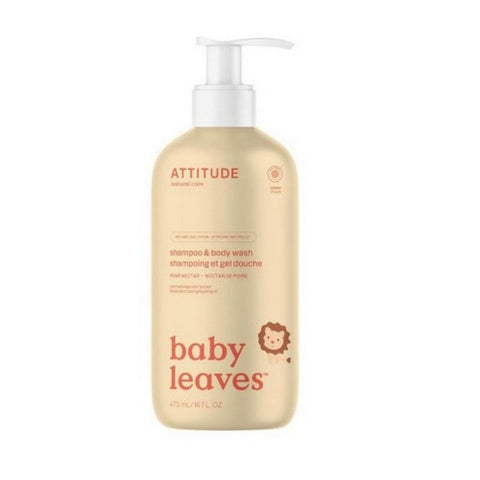 Attitude, Baby Leaves 2-in-1 Shampoo Pear Nectar, 16 Oz