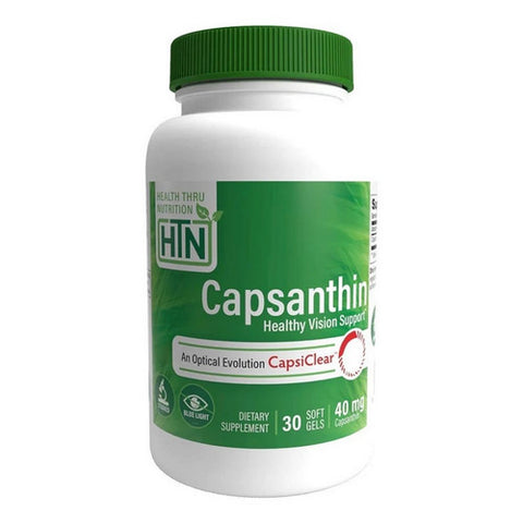Health Thru Nutrition, Capsanthin as CapsiClear Healthy Vision Support, 40 mg, 30 Softgels