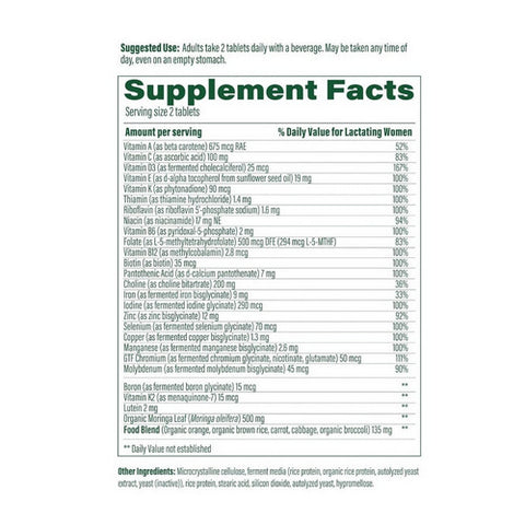 MegaFood, Baby & Me 2 Postnatal Multi, 60 Tabs