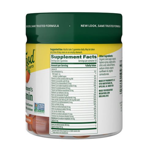 MegaFood, Women's Multivitamin Tangerine Gummies, 60 Count