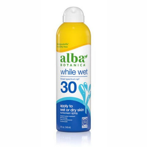 Alba Botanica, While Wet SPF 50 Spray, 5 Oz