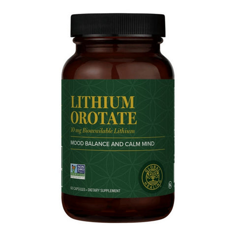 Global Healing Center, Lithium Orotate, 60 Caps