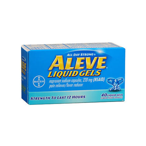 Naproxen Sodium Pain Reliever Fever Reducer Liquid Gels 50 Sofgels by Aleve