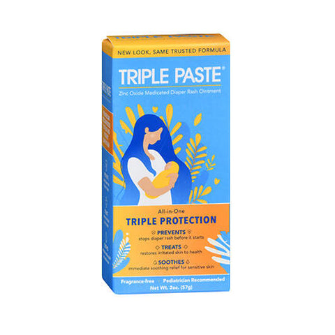 Triple Paste, Triple Paste Zinc Oxide Diaper Rash Cream, 2 Oz