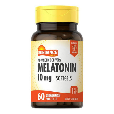 Sundance, Vitamins Advanced Delivery Melatonin Quick Release, 10 Mg, 60 Softgels