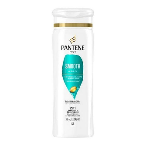 Crest, Pantene Pro-V Smooth & Sleek 2 in 1 Shampoo & Conditioner, 12 Oz