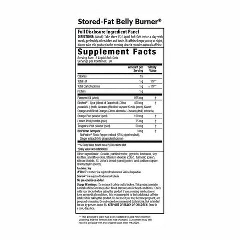 Irwin Naturals, Stored-Fat Belly Burner, 60 Soft-Gels