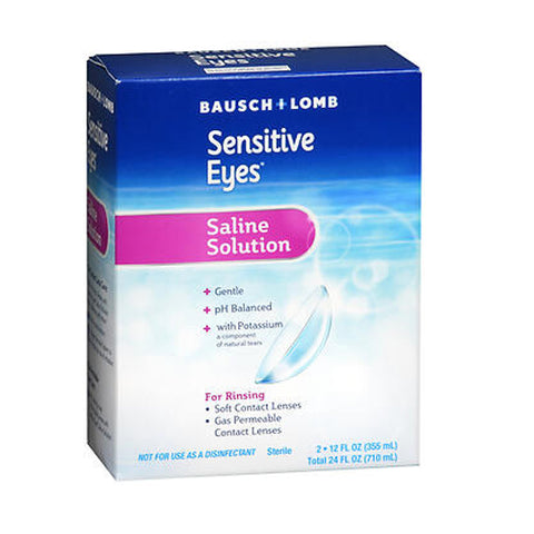Bausch + Lomb, Gentle Sensitive Eyes Saline Solution, 24 Oz