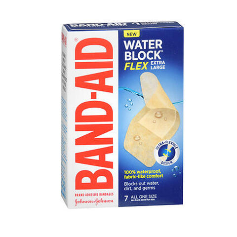 Band-Aid, Water Block Flex Extra Large Adhesive Bandages, 7 Count