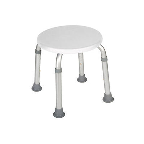 Drive Medical, White Adjustable Height Bath Stool, 1 Count