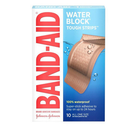Band-Aid, Water Block Flex Knuckle & Fingertip Adhesive Bandages Assorted, 10 Count