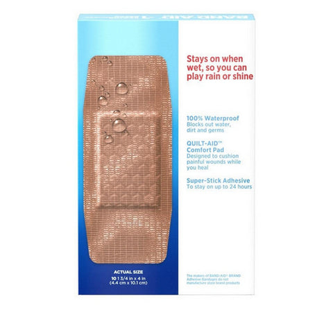 Band-Aid, Water Block Flex Knuckle & Fingertip Adhesive Bandages Assorted, 10 Count