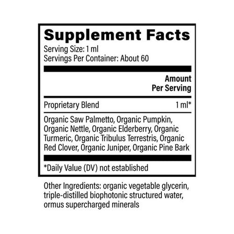 Global Healing Center, Raw Herbal Extract Prostate Health, 2 Oz