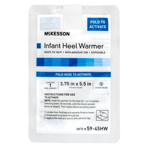 McKesson, McKesson Infant Heel Warmer 3Â¾ x 5Â½ Inch, Box Of 25
