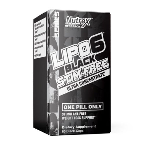 Nutrex Research, LIPO-6 Black Ultra Concentrate Stim-Free V1, 60 Capsules