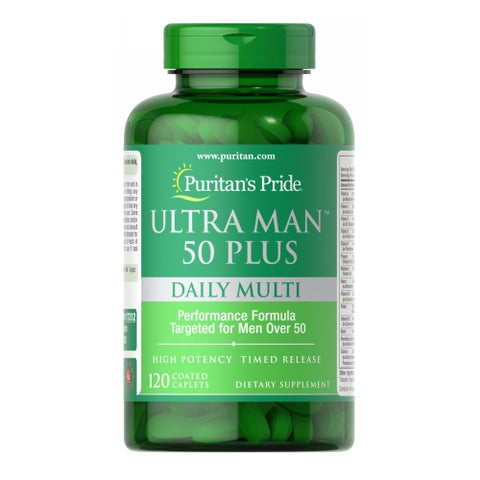 Puritan's Pride, Ultra Man 50 Plus, 120 Caplets