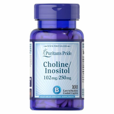 Puritan's Pride, Choline Bitartrate Inositol, 100 Softgels