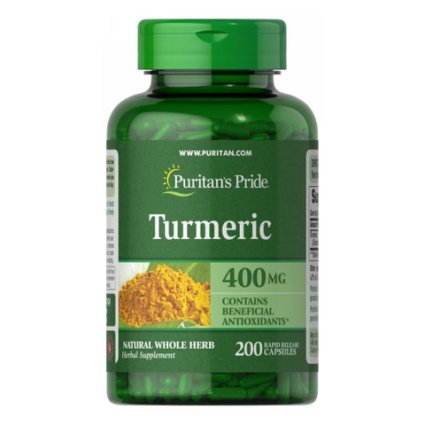Puritan's Pride, Turmeric, 400 mg, 200 Capsules