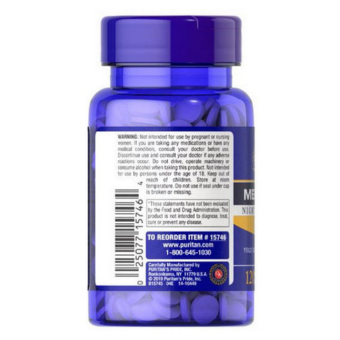 Puritan's Pride, Melatonin, 5 mg, 120 Tablets