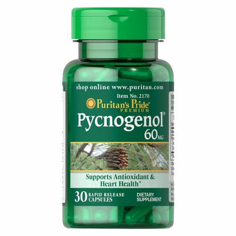 Puritan's Pride, Pycnogenol, 60 mg, 30 Capsules