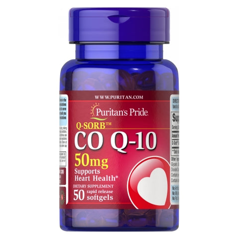 Puritan's Pride, CoQ-10, 50 mg, 50 Rapid Release Softgels