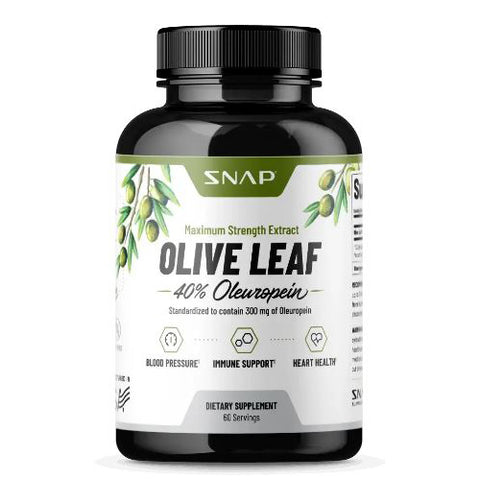 Snap Supplements, Olive Leaf, 60 Caps